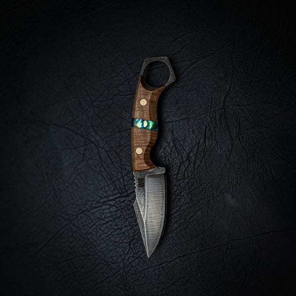 Mini Hunter – Curly Maple with Abalone Inlay