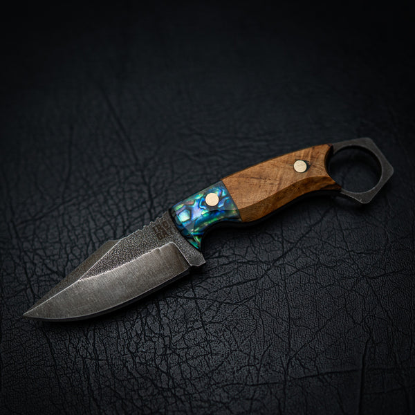 Mini Hunter – Curly Maple with Abalone Inlay