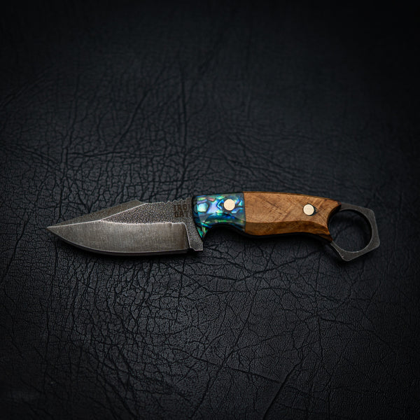 Mini Hunter – Curly Maple with Abalone Inlay