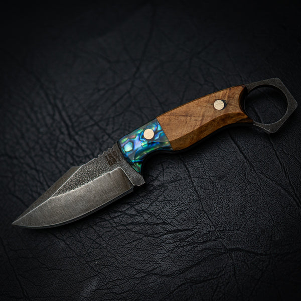 Mini Hunter – Curly Maple with Abalone Shell
