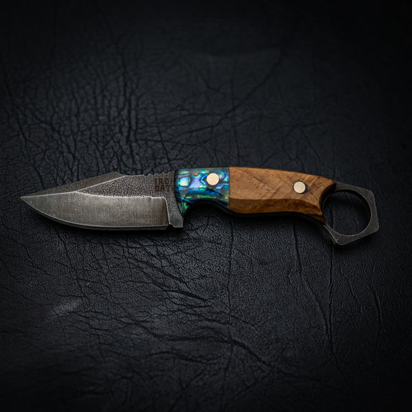 Mini Hunter – Curly Maple with Abalone Shell