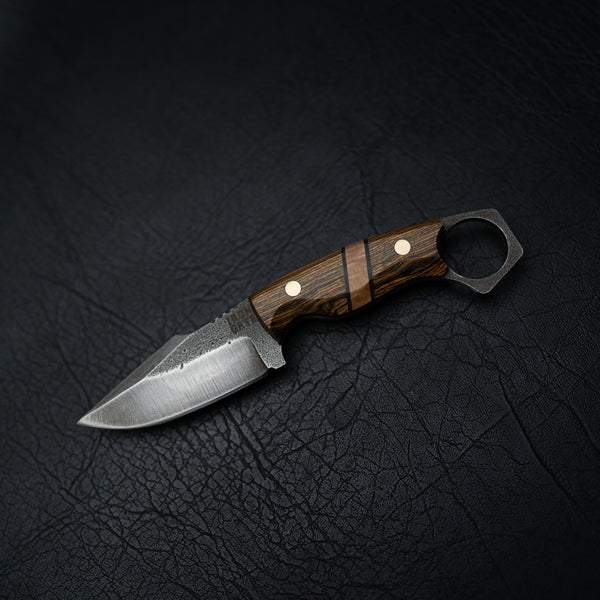 Mini Hunter – Bocote Wood with G10 Spacers & Maple Inlay
