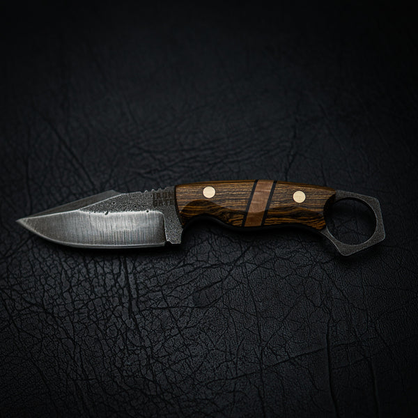 Mini Hunter – Bocote Wood with G10 Spacers & Maple Inlay