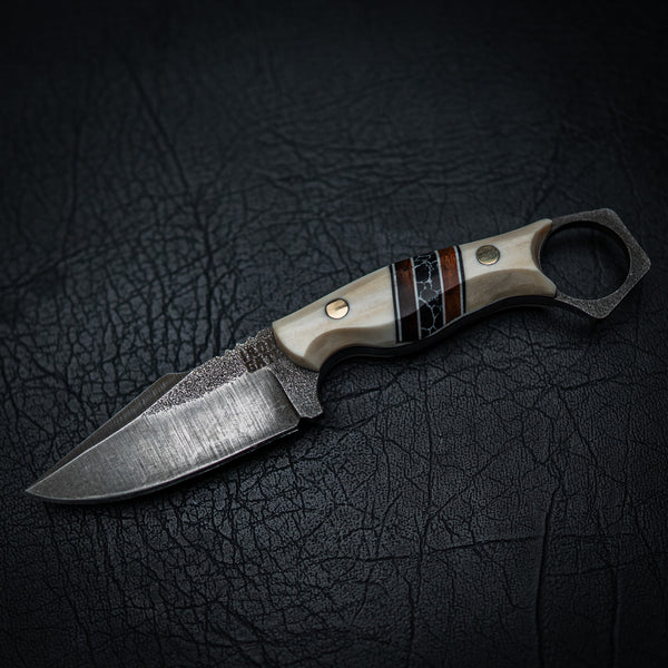 Mini Hunter – Deer Antler with Ironwood & TruStone Inlay