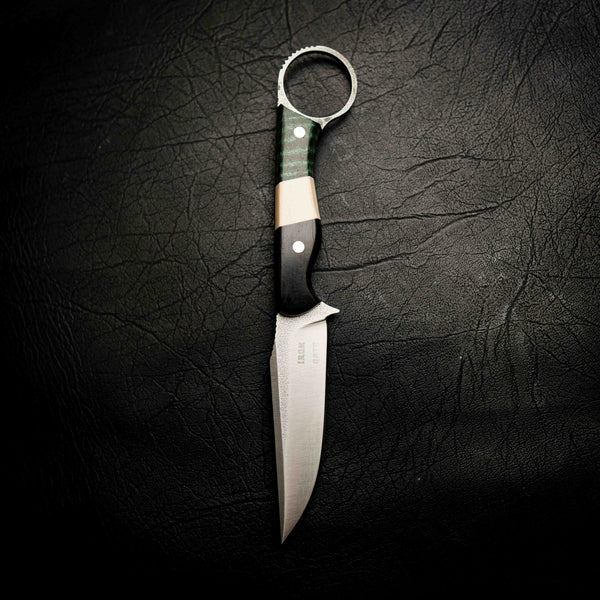 The Crow — African Blackwood, Faux Ivory & Green Curly Mango