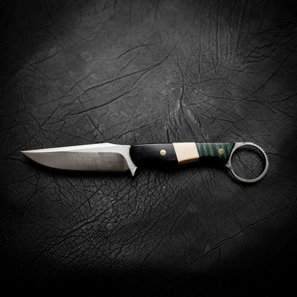 The Crow — African Blackwood, Faux Ivory & Green Curly Mango