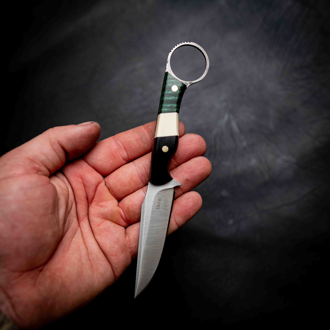 The Crow — African Blackwood, Faux Ivory & Green Curly Mango