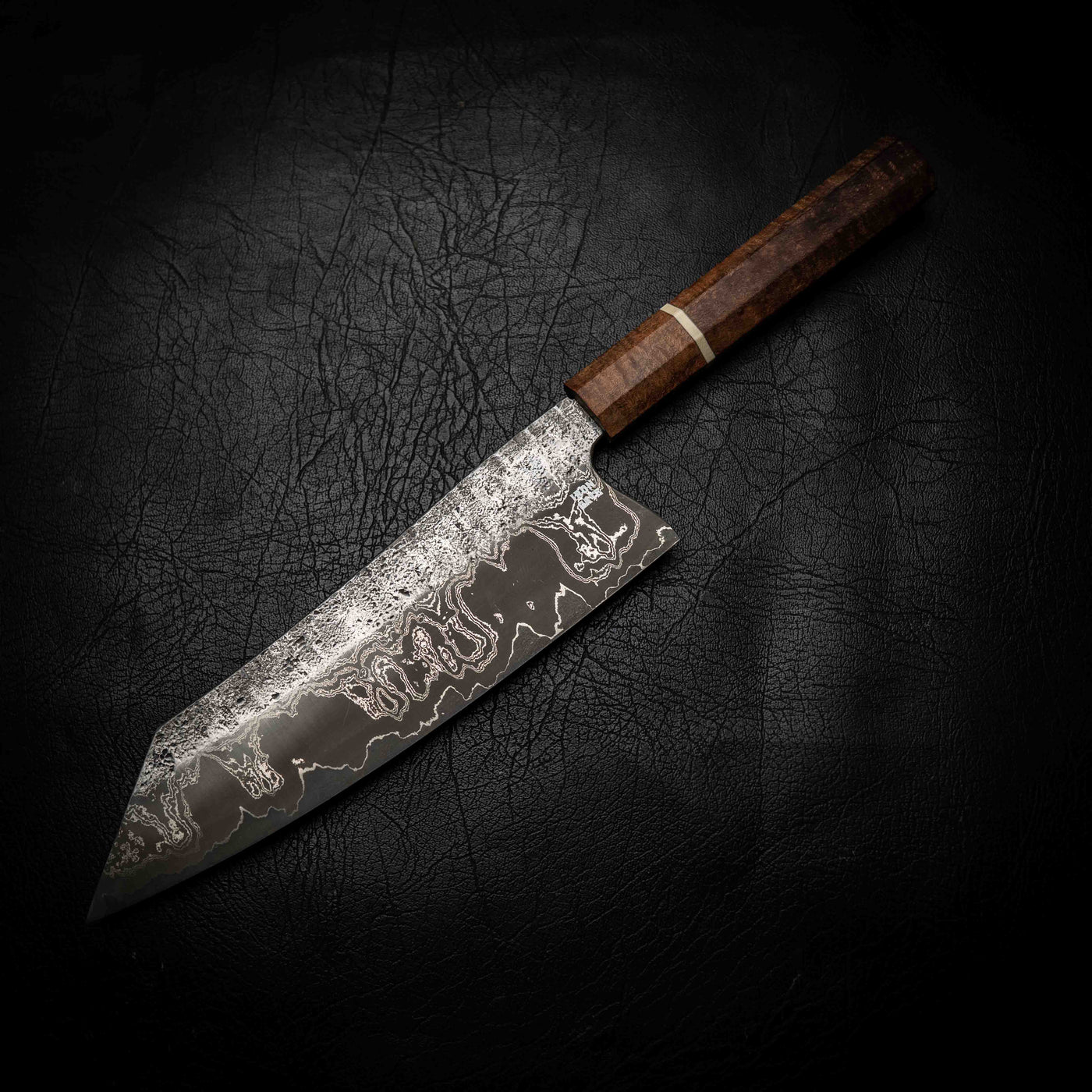 Bunka | 52100 Damascus San Mai, Tasmanian Blackwood Wa Handle