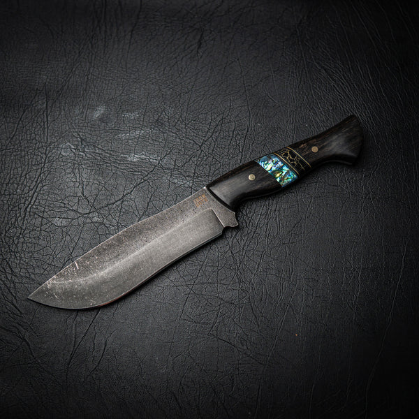 Bear Knife – African Blackwood Segmented Handle