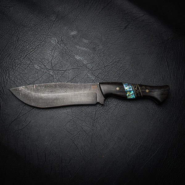 Bear Knife – African Blackwood Segmented Handle