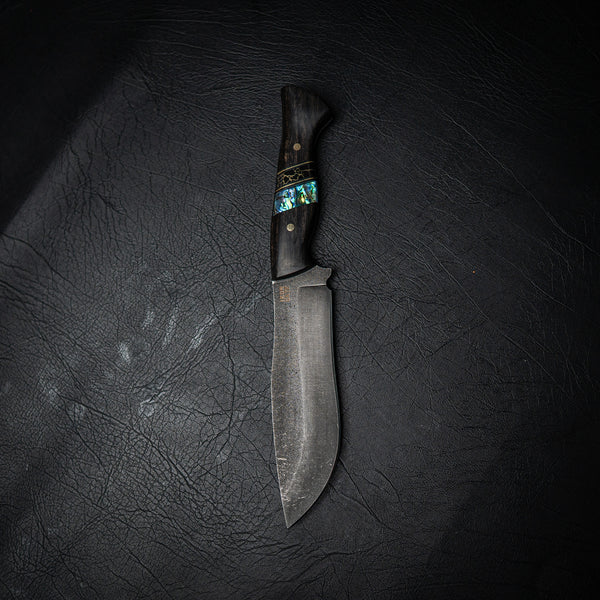 Bear Knife – African Blackwood Segmented Handle