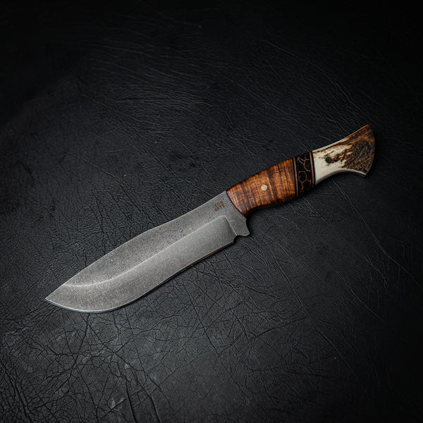 Bear Knife – Gidgee, Copper Trustone and Antler