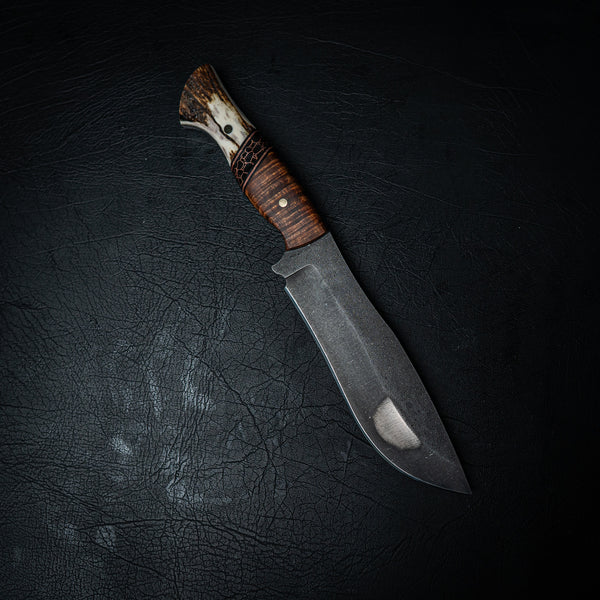Bear Knife – Gidgee, Copper Trustone and Antler