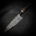 Gyuto | 52100 San Mai, Dyed Curly Birch & Deer Antler