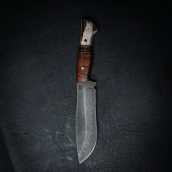 Bear Knife – Gidgee, Copper Trustone and Deer Antler