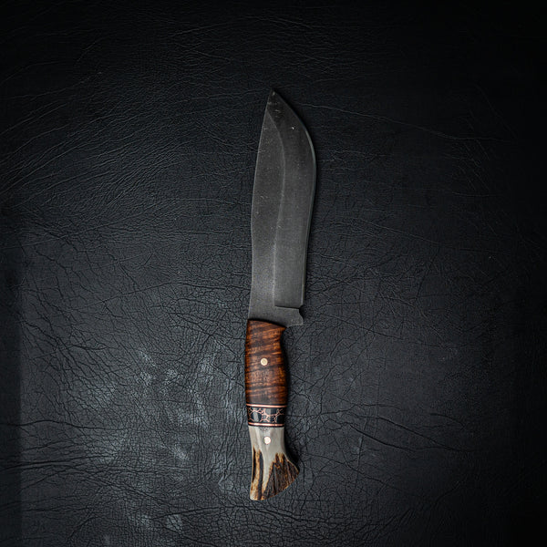 Bear Knife – Gidgee, Copper Trustone and Deer Antler