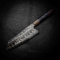Santoku | 52100 San Mai, Purple Maple & White Buffalo Horn