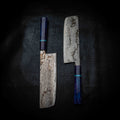 Nakiri | M390 Stainless Damascus, Purple Maple & TruStone