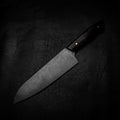 Santoku | 12C27 Stainless, Dark Maple Burl & African Blackwood