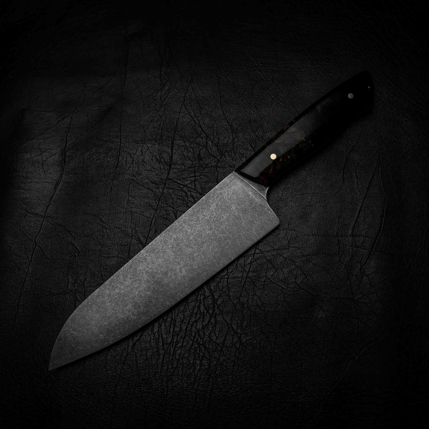 Santoku | 12C27 Stainless, Dark Maple Burl & African Blackwood