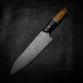 Santoku | 12C27 Stainless, Dark Maple Burl, G10 & Curly Birch