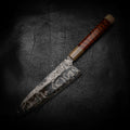 Gyuto | 52100 San Mai, Snakewood & White Buffalo Horn Wa Handle