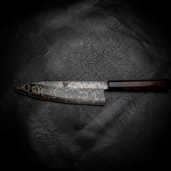 Gyuto | 52100 San Mai, Snakewood & Black Buffalo Horn Wa Handle