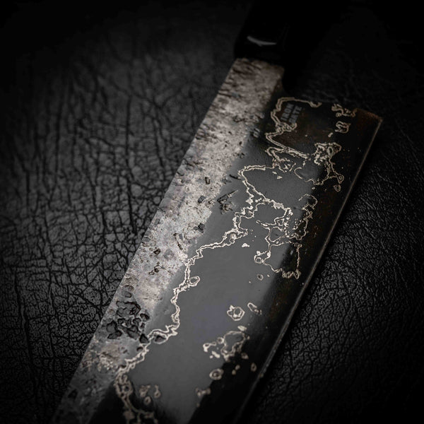 Gyuto | 52100 San Mai, Snakewood & Black Buffalo Horn Wa Handle