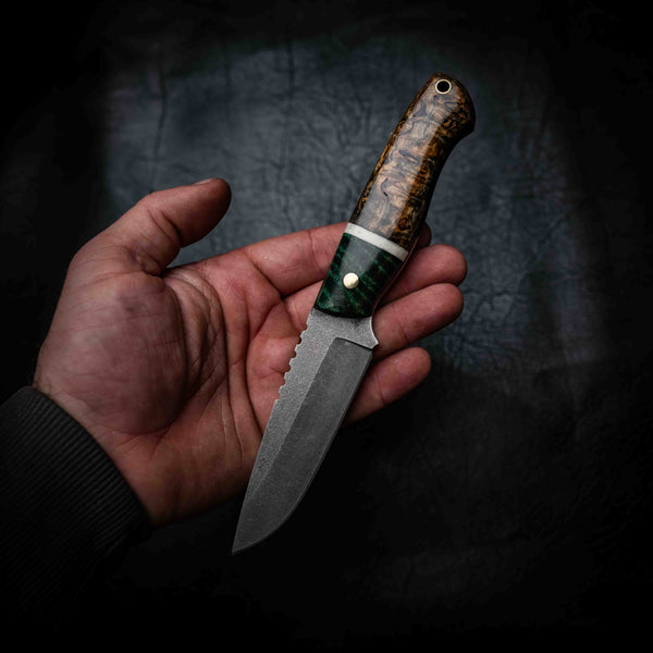 Bushcraft — Emerald Curly Mango, Bone & Curly Birch