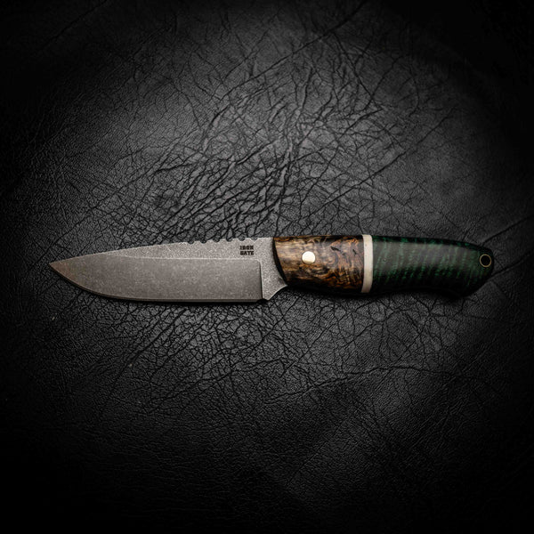 Bushcraft — Curly Birch, Bone & Emerald Curly Mango