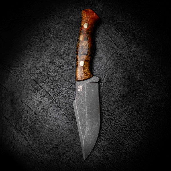 Wide Hunter — Red & Gold Curly Birch