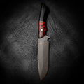 Small Bowie — Fire Red Curly Birch & African Blackwood