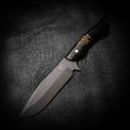 Small Bowie — Yellow Fire Curly Birch & African Blackwood