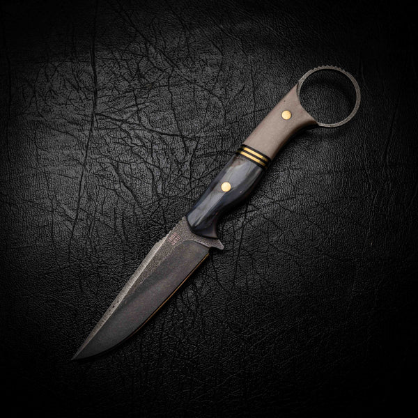 The Crow — Mammoth Ivory, Double Brass & Deer Antler