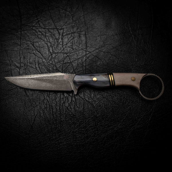 The Crow — Mammoth Ivory, Double Brass & Deer Antler