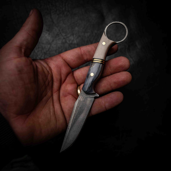 The Crow — Mammoth Ivory, Double Brass & Deer Antler
