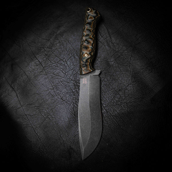 Bear Knife — 5-Layer Camo G10, Rock Face