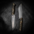 Bear Knife — 5-Layer Camo G10, Rock Face