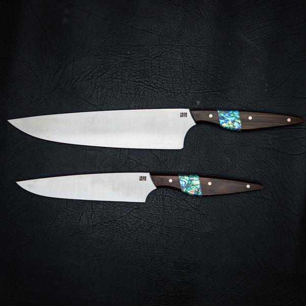 Kitchen Series 2-Piece Set – Walnut with Abalone Inlay
