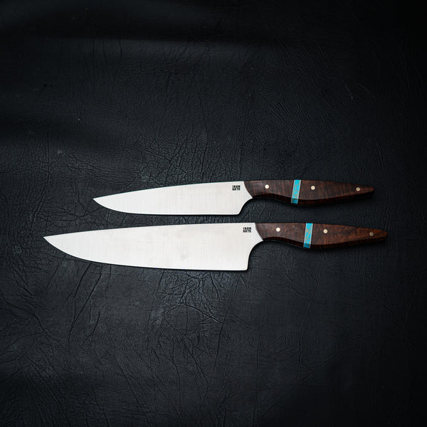 Kitchen Series 2-Piece Set – Ringed Gidgee with Aqua Trustone Spacer