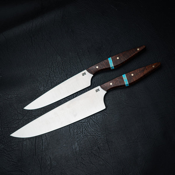 Kitchen Series 2-Piece Set – Ringed Gidgee with Aqua Trustone Spacer