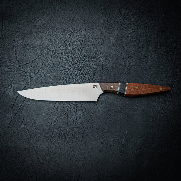Small Chef Knife – African Mahogany, Black Palm & Banksia