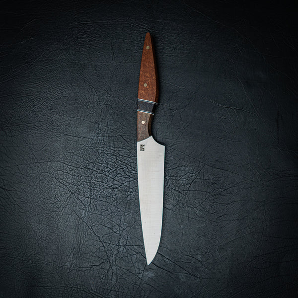 Small Chef Knife – African Mahogany, Black Palm & Banksia