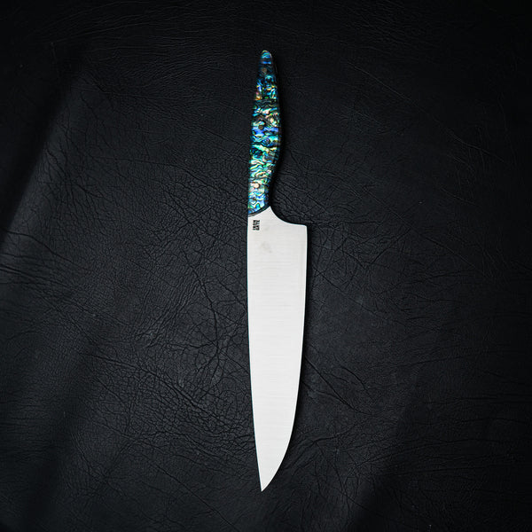 Large Chef Knife – Full Abalone Handle