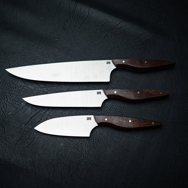 Kitchen Series 3-Piece Set – Ringed Gidgee Handles