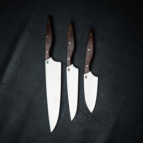 Kitchen Series 3-Piece Set – Ringed Gidgee Handles