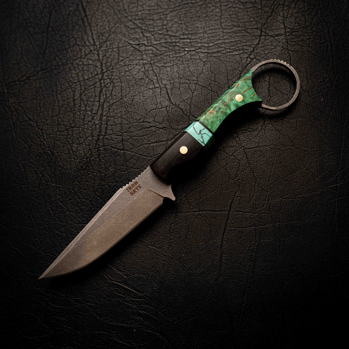 The Crow — African Blackwood, TruStone & Green Dyed Birch