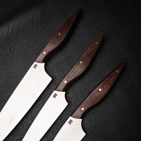 Kitchen Series 3-Piece Set – Ringed Gidgee Handles