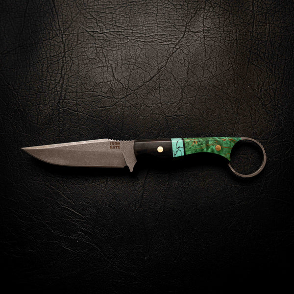The Crow — African Blackwood, TruStone & Green Dyed Birch