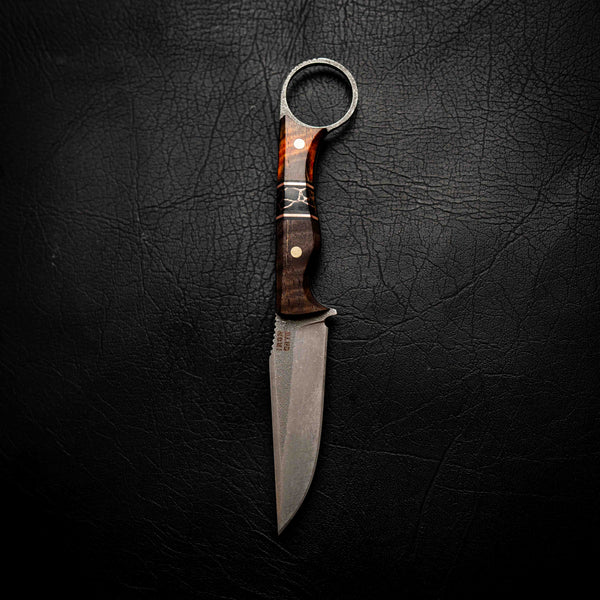 The Crow — Orange & Brown Curly Mango, Copper & TruStone